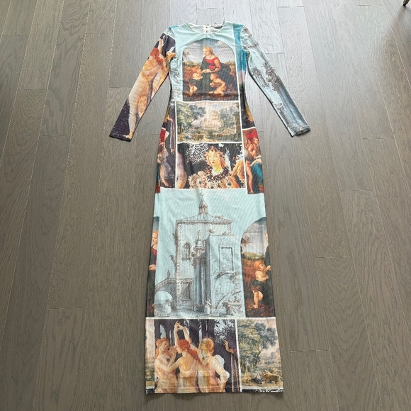 Alice + Olivia Delora Sunday Dreaming Maxi Dress Renaissance - Size 2 - EUC - Picture 2 of 12